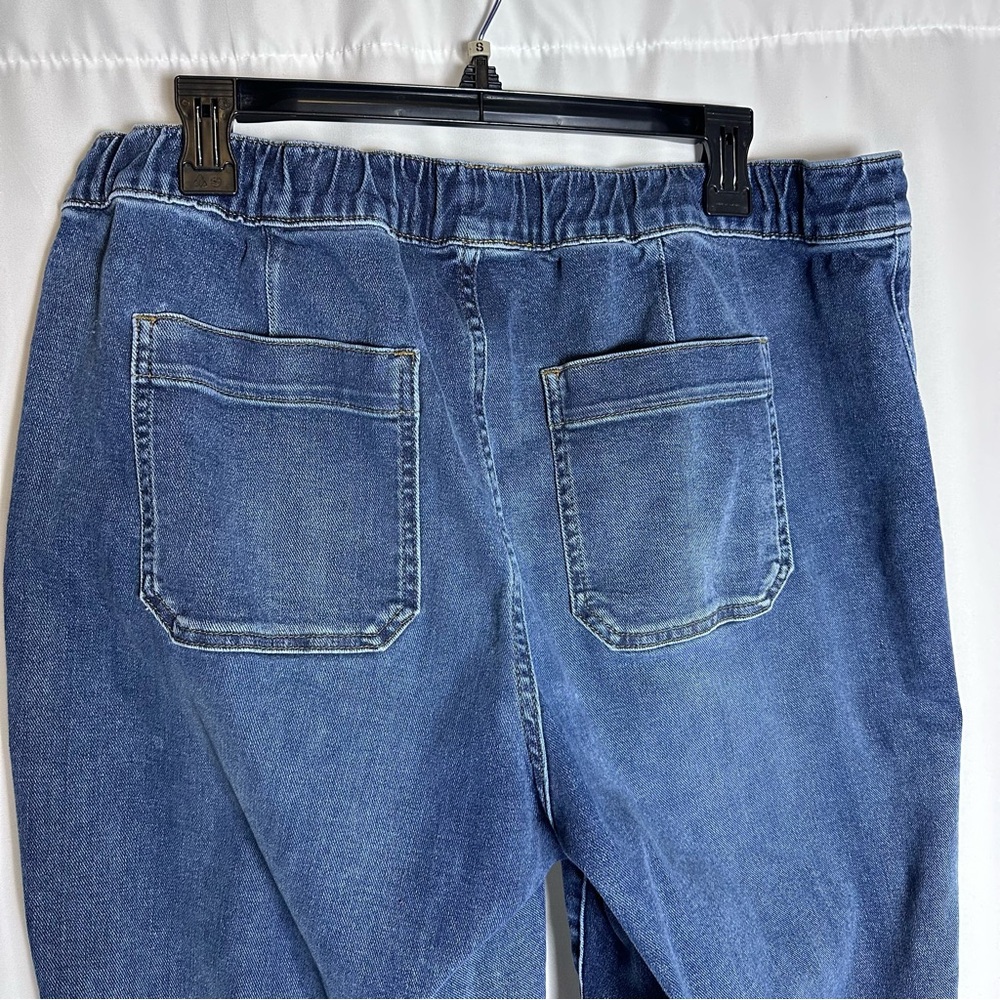 Madewell Pull-On Relaxed Jeans Drawstring Waistband High Waisted Large Hi Rise - Picture 10 of 12